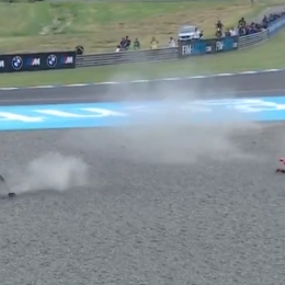 MotoGP: Bezzecchi sufrió una caída en el arranque del GP de Argentina