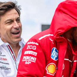 F1: la reacción de Wolff ante el debut de Hamilton en Ferrari: “Era como si tuviéramos 3 pilotos”
