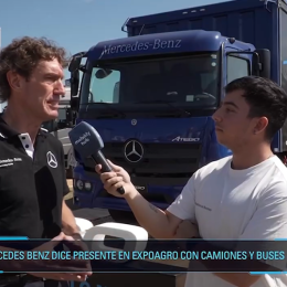 Mercedes-Benz Camiones y Buses aterrizó en Expoagro con sus novedades