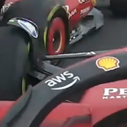 F1: el roce entre las Ferrari de Hamilton y Leclerc en la largada del GP de China