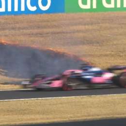 F1: ¡Insólito! Dos banderas rojas en la FP2 por incendios en el circuito de Suzuka