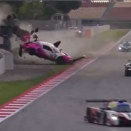 Una maniobra temeraria desencadenó un fortísimo accidente en el circuito de Barcelona