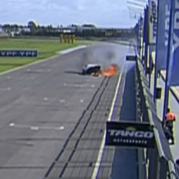 Top Race: así fue el duro golpe e incendio de Guttlein en San Nicolás