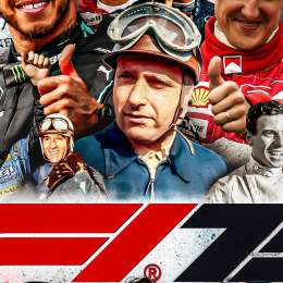 Fangio fue protagonista en el festejo de la F1 por los 75 años