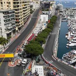 F1: ¡Todo listo! Así luce el box de Colapinto en Mónaco
