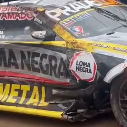 TC: así quedó el auto de Landa tras el duro golpe en el primer entrenamiento en Posadas