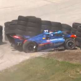 IndyCar: el golpe que provocó el abandono de uno de los autos del Juncos Hollinger Racing en Road America