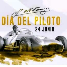 Fangio: En su honor hoy, se celebra el día del piloto