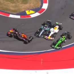 F1: el toque de Antonelli a Verstappen que provocó el abandono de ambos en el GP de Austria