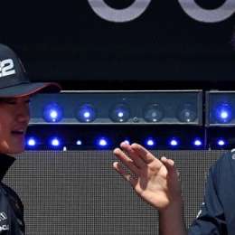 F1: el gesto de Tsunoda a Colapinto en boxes tras el toque en el GP de Austria