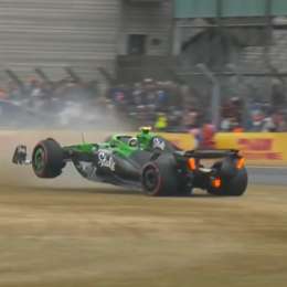 F1: el fuerte despiste de Bortoleto que provocó la bandera roja en la FP3 en Silverstone