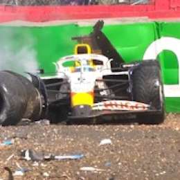 F1: Hadjar protagonizó un duro choque en el GP de Gran Bretaña