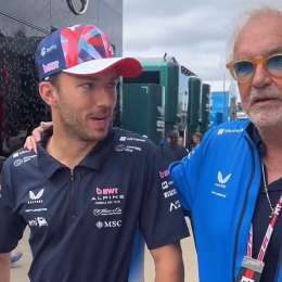 F1: la felicidad de Briatore tras la gran actuación de Gasly en Silverstone