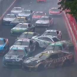 NASCAR: ¡Drama total! el multitudinario choque durante la carrera en Chicago
