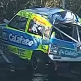 Turismo Pista: fuerte despiste y vuelco en la final de la Clase 1