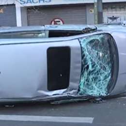 Choque, vuelco y fuga en Villa Crespo: un auto impactó contra una camioneta y escapó