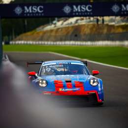 Porsche Supercup: Luciano Martínez vio la bandera a cuadros en Spa
