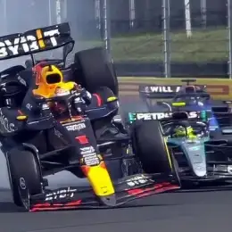 F1: el recordado incidente entre Hamilton y Verstappen en el GP de Hungría 2024