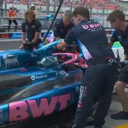 F1: problemas en el Alpine de Gasly durante la FP1 del GP de Hungría