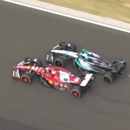 F1: ¡Casi se tocan! El milimétrico sobrepaso de Russell a Leclerc en el GP de Hungría