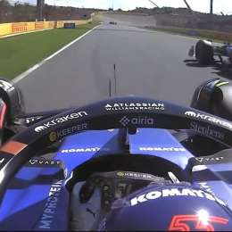 F1: el momento en el que Sainz molestó a Colapinto visto desde el Williams