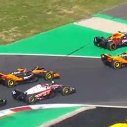 F1: la polémica entre Verstappen y Norris en la largada del GP de Italia