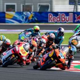 Moto3: Perrone finalizó 6° tras un toque que lo dejó fuera de la pelea en San Marino