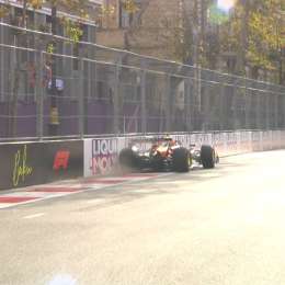 F1: así fue el golpe que perjudicó a Norris en la FP2 del GP de Azerbaiyán