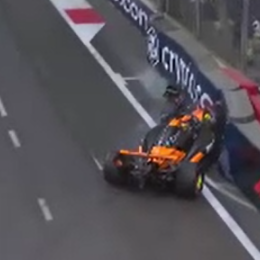 F1: Piastri y un accidente que lo dejó con las manos vacías en la clasificación del GP de Azerbaiyan