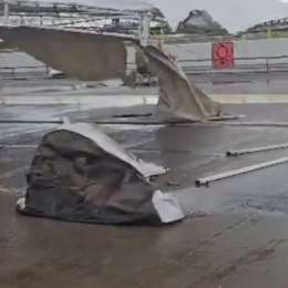 El temporal atacó el Autódromo de Toay y causó destrozos