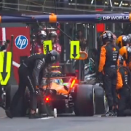 F1: Norris - McLaren y una compleja detención en boxes en el GP de Azerbaiyán
