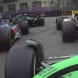 F1: ¡Desde todos los ángulos! El sobrepaso de Colapinto a Bearman en la largada del GP de Azerbaiyán