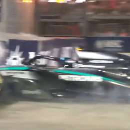 F1: ¡Fuerte golpe! Russell se impactó con el muro de contención en la FP2 en Singapur