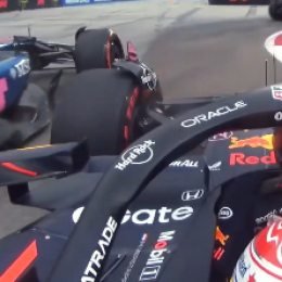 F1: Colapinto pasó cerca de Verstappen para dar paso a Gasly en la FP3 de Singapur