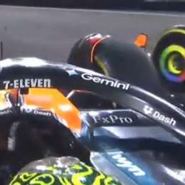 F1: ¡Se sacaron chispas! Así fue el toque de Norris y Piastri en la largada del GP de Singapur