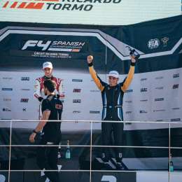 F4 Española: podio de Santino Panetta en la carrera sabatina y Trappa fue 14to en Valencia
