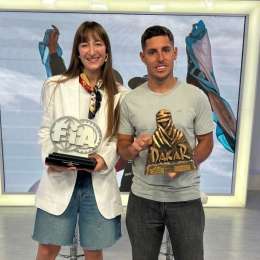 ¡Detrás de escena! Así fue la propuesta de casamiento de Nico Cavigliasso a Valen Pertegarini en pleno podio del Dakar