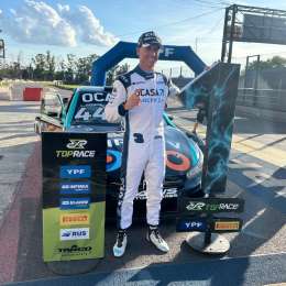 Top Race: Leonel Pernia, entusiasmado tras lograr la pole en Buenos Aires: "Trabajamos bárbaro"