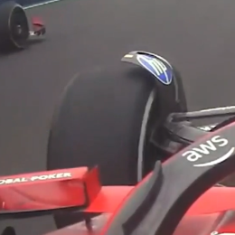 F1: ¡Firme! La defensa de Colapinto ante el ataque de Hamilton con la Ferrari