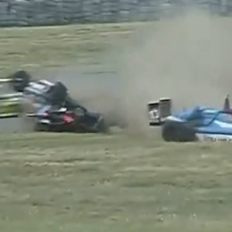 Espectacular vuelco durante la primera carrera de la F3 Metropolitana en La Pampa