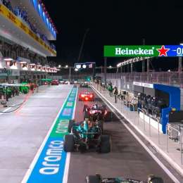 F1: el motivo de la bandera roja que terminó la FP2 en el GP de Las Vegas