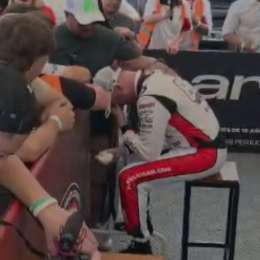 TC: las lágrimas de Canapino luego de hacer la pole y quedar a un paso del campeonato en La Plata