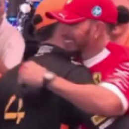 F1: ¡Abrazo de campeones! El sentido saludo de Hamilton a Norris en Abu Dhabi