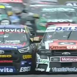 TC Pick Up: ¡Golpe de escena! Gianini y Werner tocaron en la largada y se complicaron en La Plata