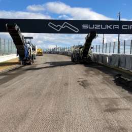 F1: reasfaltan el circuito de Suzuka de cara a la próxima temporada