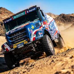 Dakar 2026: Mitchel Van den Brink fue el más rápido en el Prólogo de Camiones