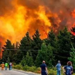 Incendios en Chubut: corte total en la Ruta 71 por el avance del fuego