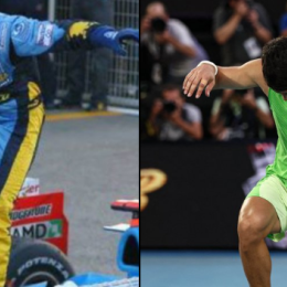 F1: el guiño de Alcaraz a Fernando Alonso tras ganarle a Zverev en el Australian Open