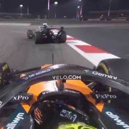 F1: ¡Casi lo choca! La peligrosa maniobra de Norris con Russell que casi termina mal en Bahréin