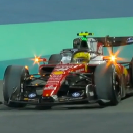 F1: ¡Atención! Hamilton con la Ferrari se quedó parado sobre la parte final del viernes en Bahréin